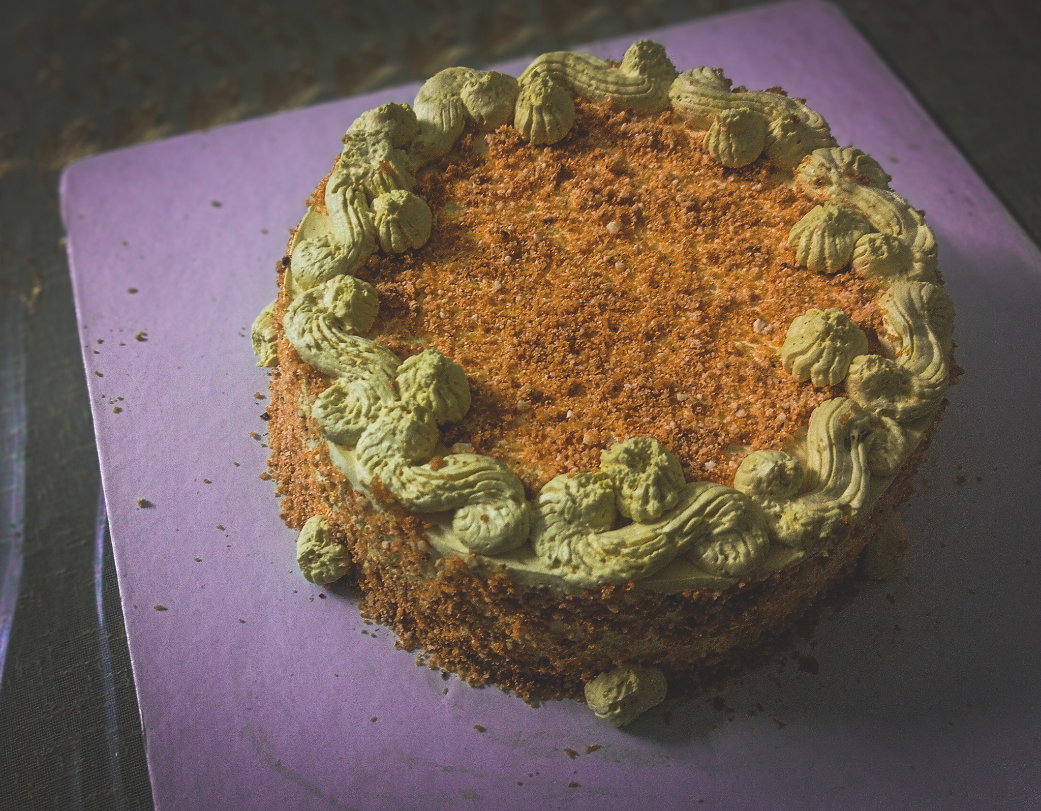 Freshly baked spring cupcakes